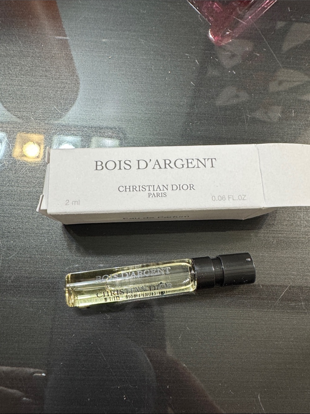 Bois D’argent Christian Dior Paris sample sized perfume 0.06 oz new Holy Peony